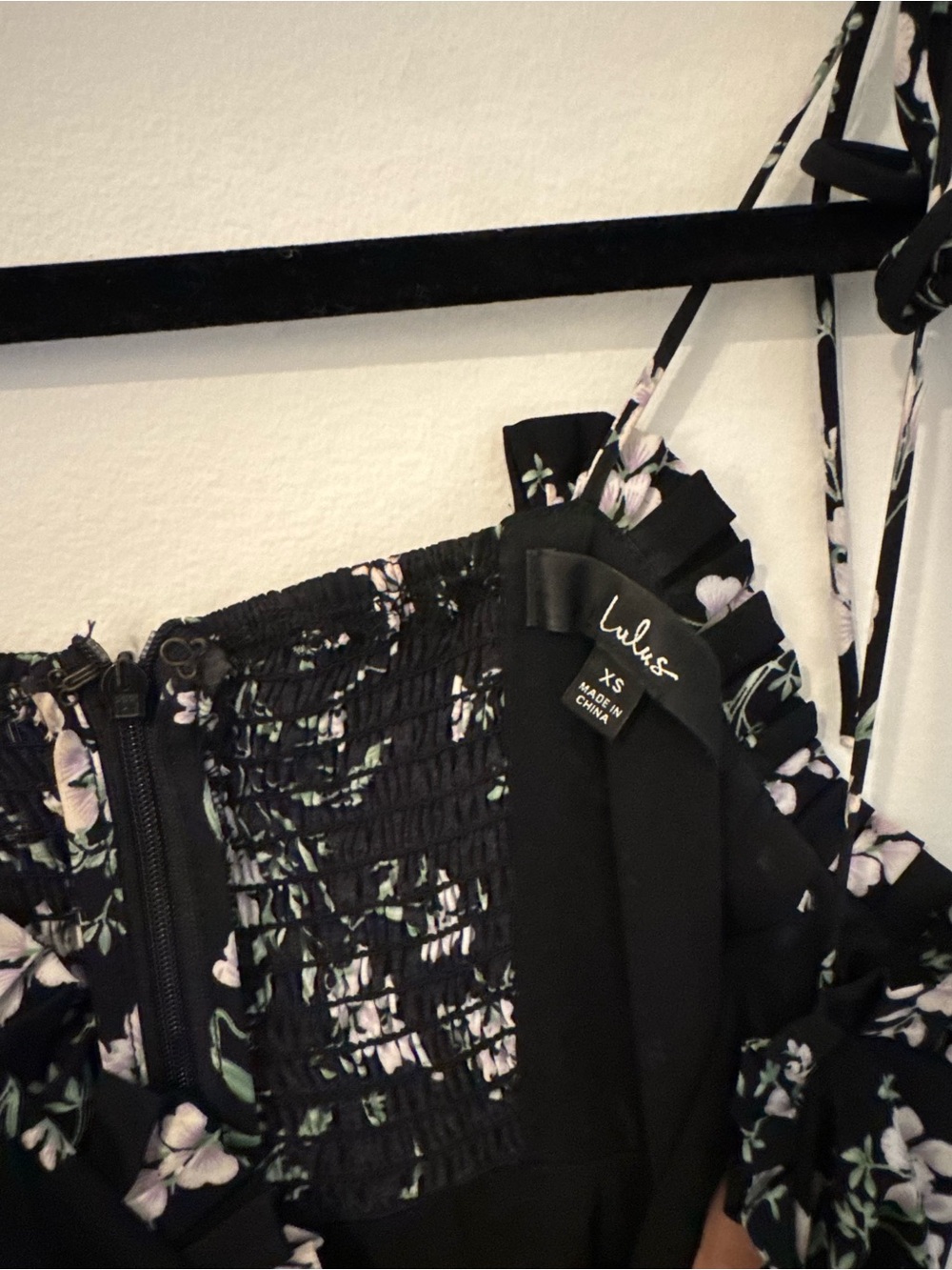 Lulus See the Blooms Black Floral Print Tie-Strap Midi Dress - Picture 5 of 10